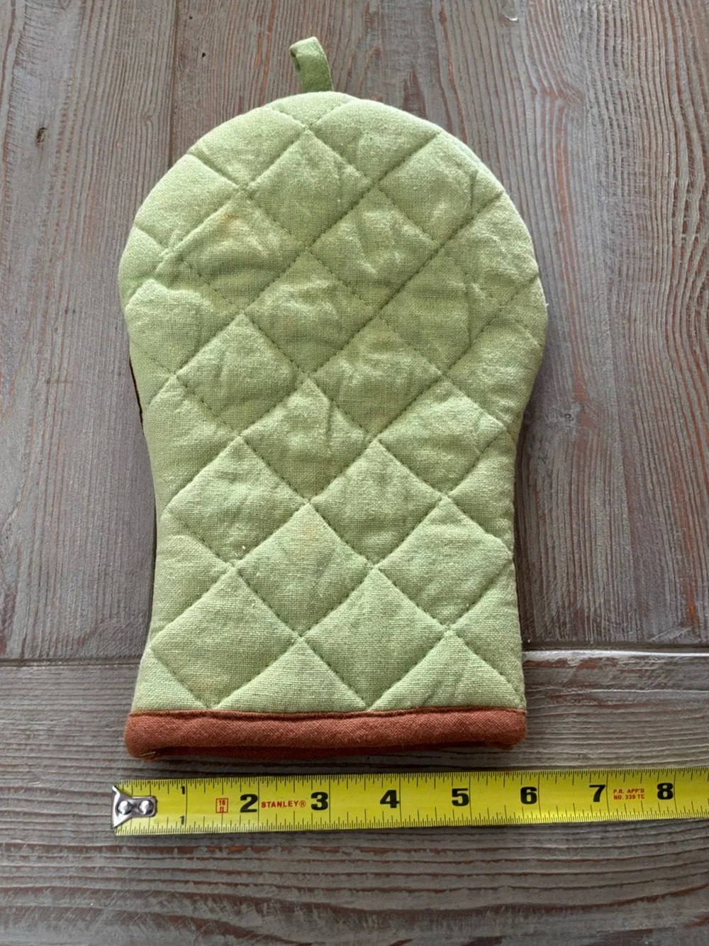 Festive Turkey Oven Mitt in Green and Brown